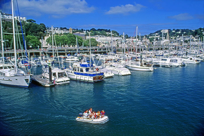 UK, Devon, TORQUAY, town centre and Torquay Marina, DEV471JPL