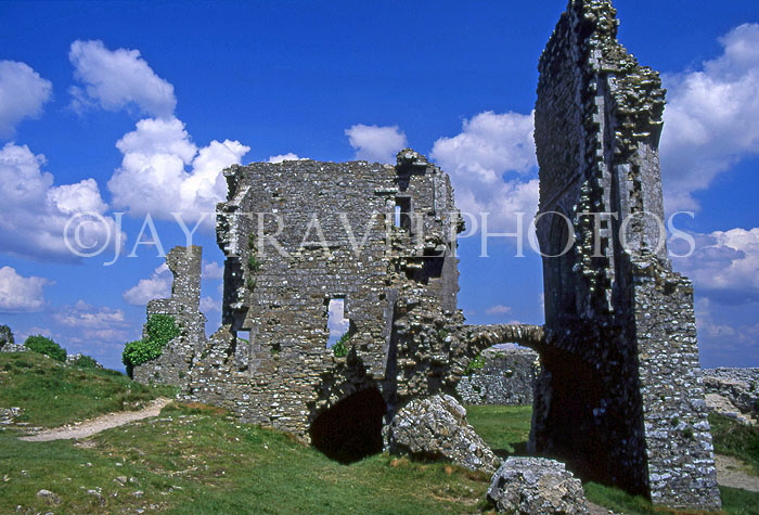 UK, Dorset, Corfe, CORFE CASTLE ruins, UK4219JPL