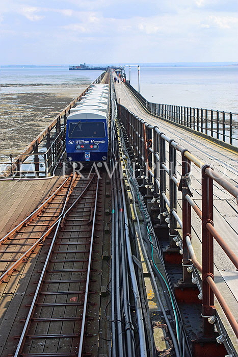 UK, Essex, Southend-On-Sea, Southend Pier, and train, UK6892JPL