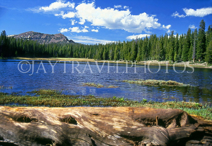 USA, Utah, WASATCH MOUNTAINS and lake scene, US3493JPL