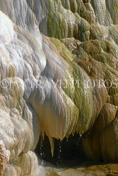 USA, Wyoming, Mammoth Hot Springs, silica terraces, US4032JPL