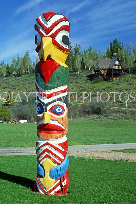 USA, Wyoming, Snake River, Totem Pole, US4037JPL